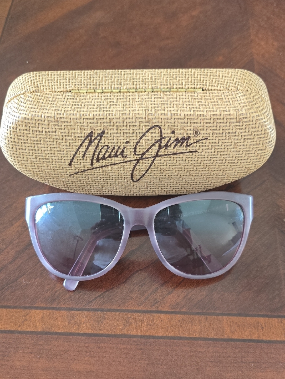 Maui Jim Lavender Gradient Cat-Eye Sunglasses with Gray Lenses